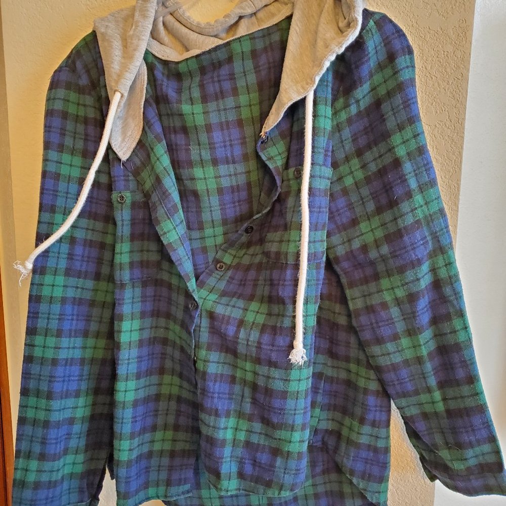 Hooded flannel